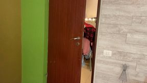 Doing some laundry naked