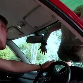 Outdoor and sex in car activities for Phoebe Adams and Ryan