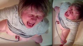 Skycam view of sexy GILF getting off