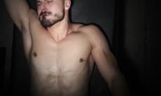 Mare bites his lip with excitement when he feels the heat of a horse cock