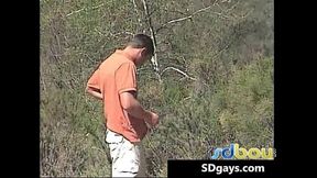 Lonely stud jerking his fat gay sausage  gay sex