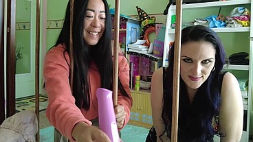 2 ABDL caregivers watch you messing diaper in crib Caroline Pierce