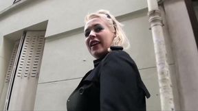 Amateur blondie slammed in all her holes by two guys