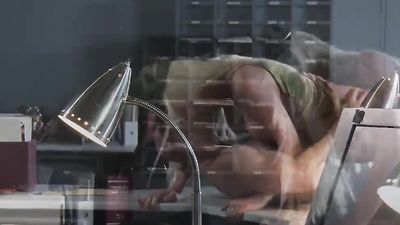 Alexis Ford in the military fucks that big gun