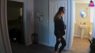 Training Zero Femdom Real Married Couple Life Slave BDSM Bondage Piss Toilet Bathroom Homemade Milf