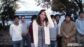 Multiple Men Taking Turns Fucking Nozomi Aso