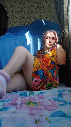 Shemale Big Ass Mini Skirt White Legs Doggystyle Fucking Hot Ladyboy