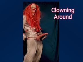 Clown cock and Clown cumshot Cosplay BIG COCK BIG CUMSHOT