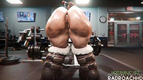 Mei manhandled at the gym - Radroachhd