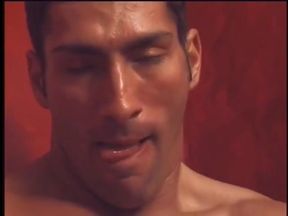 Two muscular guys naked on an extrange place anal sex