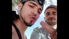 EXHIBITIONIST FUN!!! BY LEO BULGARI, XISCO FREEMAN &amp_ JEY DRAGON - FULL AMAZING OUTDOOR VIDEO!!!