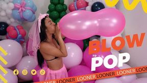 Lana Looner Stunning Blow to Pop with a Unique Balloon Doll - 4K