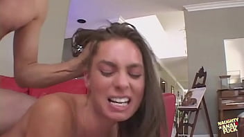 Cowgirl loving latina enjoys spanking on her big booty as she gives a blowjob