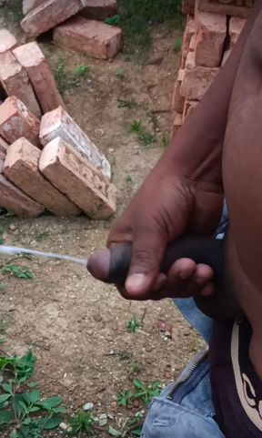 Indian Village boy masterbating