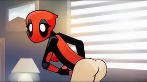 Cartoon Porn - Lady Deadpool takes Kingpin's dick deep in her asshole
