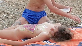 Candid-HD 2009 Body Art Nudist Beach
