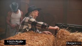 Deeper. Cowgirl Kenna Has Kinky Threesome with Anna Claire