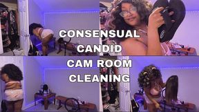 Consensual Candid Cam Room Cleaning - Domesticity Fetish