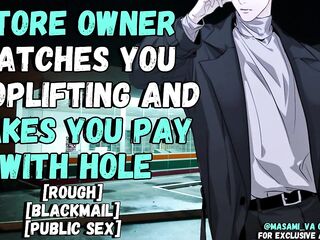 Store Owner Makes U Pay… With Your Gap - Boy Groaning Audio