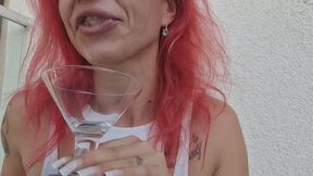 SEVERE CHEST COUGH & PHLEGM SPITTING – CHAIN SMOKING WHILE I SPIT INTO A GLASS