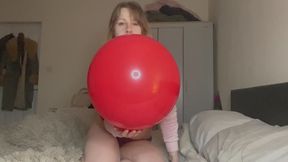 Blowing up used Cattex balloon!! Non Pop video