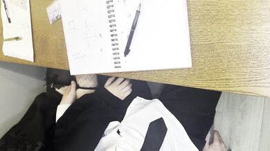 Alt classmate deepthroats me in class then begs for my cum in the toilet