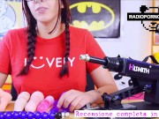 Dietro le quinte: ragazza italiana e la sua fuckmachine