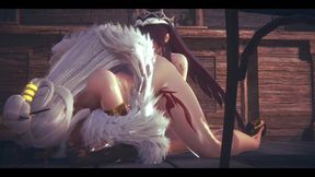 Genshin Impact Hentai - Ninnguang Futanari Sex with Rosaria in a Tavern - Japanese Asian Manga Anime Film Game Porn