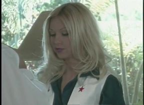 Couple of Brilliant Blondes Are Sucking on Dick by Turn and Swallows Cum Together