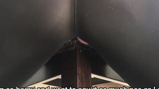 Vulgar BBW Humps Chair inside Ripped Pants w/ Full Bladder Squirting Pissing to Orgasm Part two of two