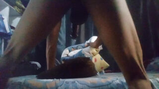 Schwule Huren, großer schwarzer Schwanz wird mit Sperma gefüllt