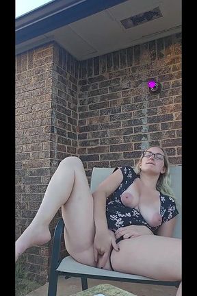 Risky Outdoor Strip Tease and Pleasure! Bonus Clip