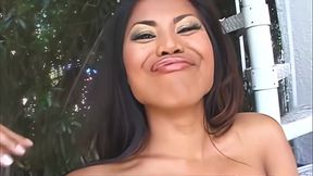 Little Island Girl Strokes a Cock