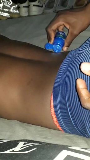 Stepmom was horny and asked for a massage on her stepson   Clip 1