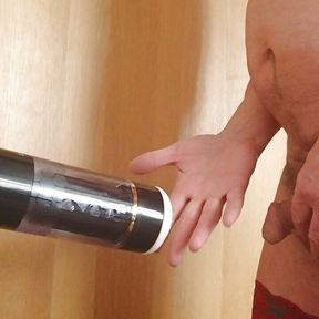 getting fucked by my masturbator cup