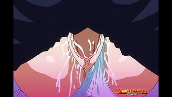 Cartoon babe got super aroused while her co- worker was squeezing her big milk jugs