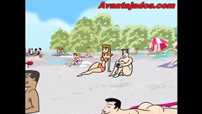 Orgy at the Gay Nude Beach