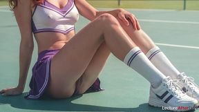 my boyfriend s football coach told me to stay after the match, but i didn t expect him to fuck me right on the football field [ai]