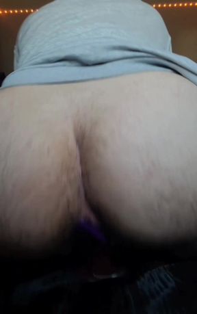 Solitary trans amateur plays with butt plugs and dildos