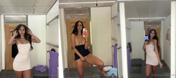 izzy green squirts in a public changing room porn video