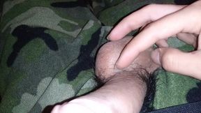 Hung Twink Rubs Cock and Balls