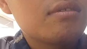 Asian beauty competes for lucky cock