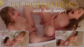 Pissing All Over June Juniper - Girl Girl Golden Showers