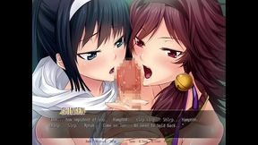 Busty Commander Babes Seduce in Ecchi Anime Game