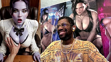 Big Breast Secretary Widowmaker Gets Anal Fucked, AI Generated