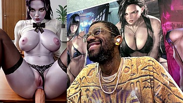 Big Breast Secretary Widowmaker Gets Anal Fucked, AI Generated