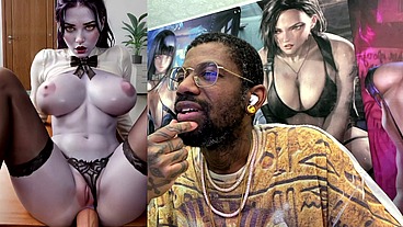 Big Breast Secretary Widowmaker Gets Anal Fucked, AI Generated
