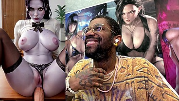 Big Breast Secretary Widowmaker Gets Anal Fucked, AI Generated