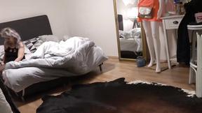 ”Satisfying sexy girl rides grandpas throbbing prick reverse cowgirl”