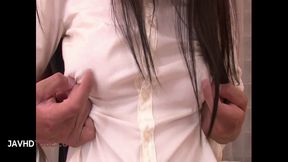 Tsukushi giving warm Asian Blowjob while on her knees for a passionate encounter tonight